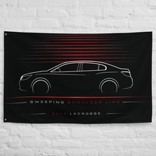 LaCrosse 2010 Car Silhouette Flag 3x5 ft Garage Banner Man Cave Wall Decor Gift