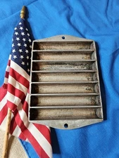 Vintage Cast Aluminum Cornbread Pan Cornstick Bham Mfg Co 7 Slot Birmingham 8x6