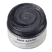 MOFAJANG Unisex Hair Wax Color Dye Styling Cream Mud, Natural Dark Grey 