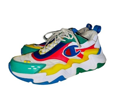 Men 10.5 Wom 8.5 Champion Hyper C Flood Twister Sneakers Primary Colors Rainbow