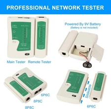 RJ45 Crimping Tool Kit Ethernet Crimp Set, RJ-11, 6P/RJ-12, 8P/RJ-45 Crimp, C...