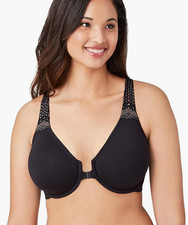 Wacoal Womens Soft Embrace Front Close Underwire Bra Black Size 32C 7895