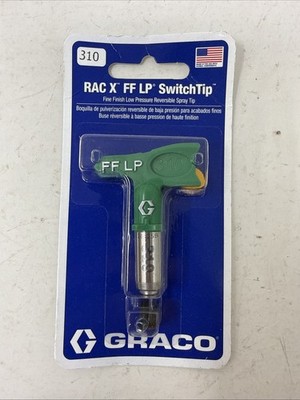 GRACO RAC X FFLP SwitchTip Fine Finish 310 Low Pressure Spray Tip Reversible Tip
