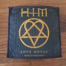HIM - H-I-M  - Aufnäher - Love Metal - 2004 - Patch -*TOP*9,5x10 cm