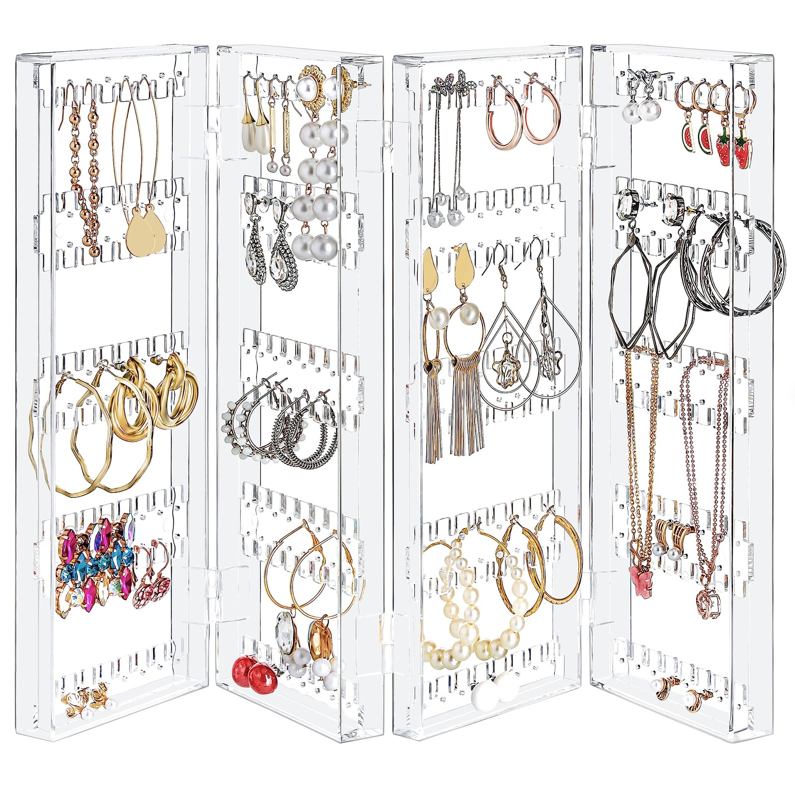 Акриловый органайзер Faltbarer Schmuck - 5 этажей и 4 панели для хранения Армбендер 3090₽