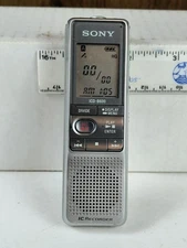 TESTED Sony ICD-B600 Mini Digital Voice Recorder Handheld Silver Working