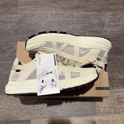 Salomon TECHSONIC Almond White Vanilla L4743850030 Techwear Shoes Sneaker 9 Mens
