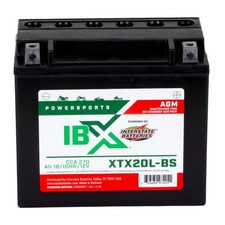 YTX20L-BS 12V 18Ah Powersports Battery 270CCA AGM Rechargeable Replacement fo...