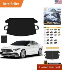 Universal Windshield Cover for Ice & Snow - Heavy Duty 600D Fabric, 69"x42"