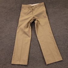 NWT Dickies Workwear Pants 36x34 Khaki Tan Flat Front Straight Leg