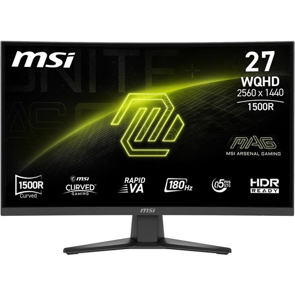 MSI MAG 275CQFDE E18 27 Zoll Wqhd Curved Rapid VA LED 16:9 180 Hz Gaming Monitor-image