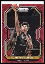 2021 Panini Prizm WNBA #36 Candice Dupree Prizms Red #/299