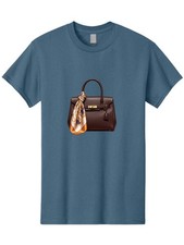 Hermes-Handbag Mens Graphic Tee, 100 Cotton, Casual Summer Wear