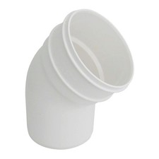 FLOPLAST 110mm Ring Seal Soil Offset Bottom Bend - White - FREE 1 Day Delivery
