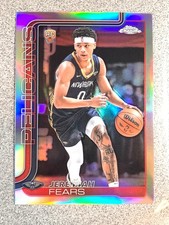 JEREMIAH FEARS 2025-26 Topps Chrome RC Silver REFRACTOR parallel 257 I Cmbn Shp