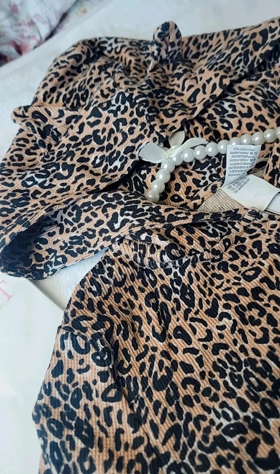 Pijama Victoria's Secret rosa dormir uma peça leopardo, tamanho XS, S & L NOVO  - Imagem 4 de 4