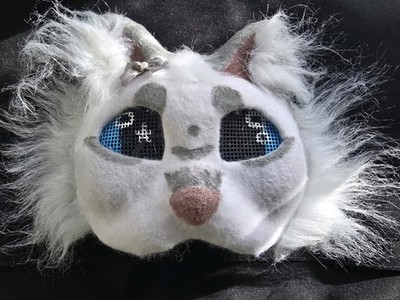 Therian Maske Handarbeit. Katzenmaske. In einem Exemplar! Quadrobics