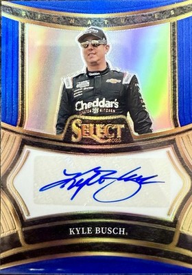 2025 Panini Select NASCAR Racing Signatures Blue AUTO #S-KBS Kyle Busch #67/99