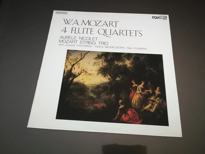 LP Mozart 4 Flötenquartette Nicolet Kantorow Fujiwara Mendelssohn Denon PCM