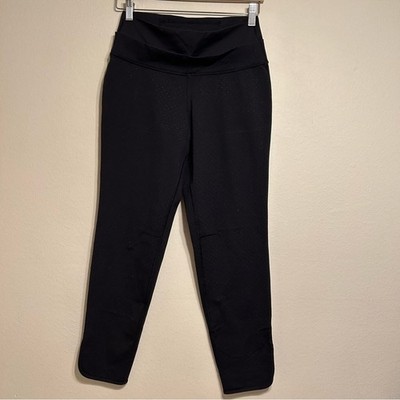 Lululemon Women Straight To Class Pant Full On Luon Shine Dot Black/Black size 4