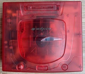 SEGA SATURN HST-3220 JAPANESE RED CONSOLE W SAROO LOADED 256 GB OEM CONTROLLERS
