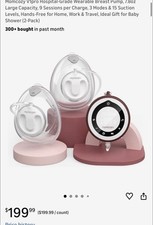 Momcozy S12 9-Levels Double Wearable Breast Pump - White