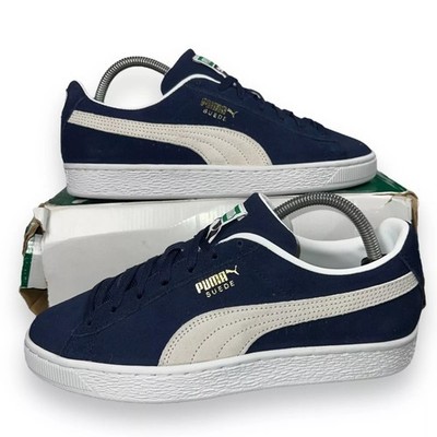 374915-04 Puma Wildleder Classic 21 Peacoat Herrenschuhe Turnschuhe Sneaker
