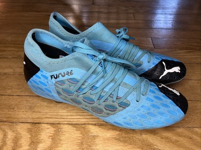 Puma Men's Future 5.3 Netfit FG AG 105756-01 Soccer Cleats Blue Black Size 10.5