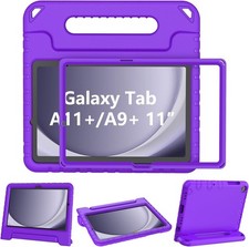 Shockproof Kids Case with Handle for Samsung Galaxy Tab A11/A9 Plus 11 Inch, Pur