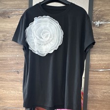 Damen T-Shirt XL schwarz/weiß bauchfrei Kurz...