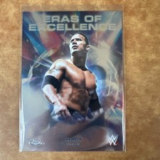 2026 Topps Chrome WWE #ERA-12 The Rock Eras of Excellence Card