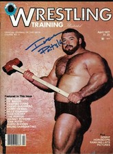 EB3175  POLISH POWER IVAN PUTSKI signed Vintage Wrestling Magazine w/COA