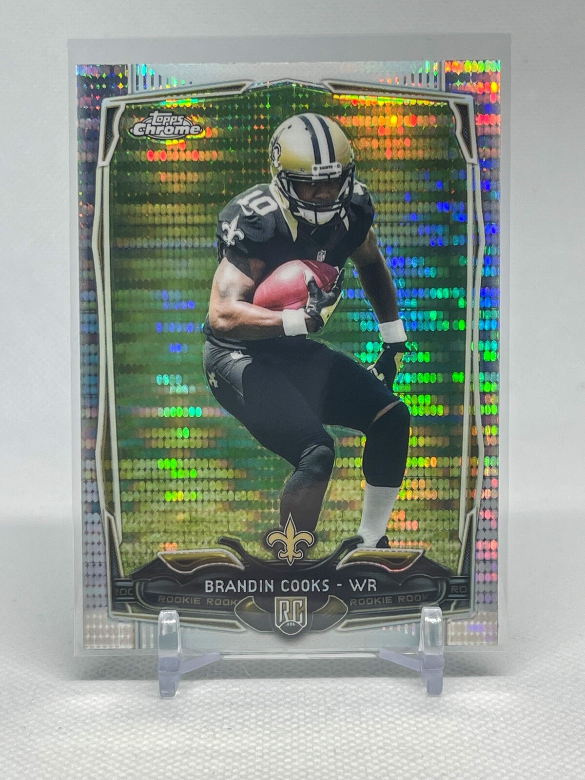 2014 Topps Chrome Pulsar Refractor Brandin Cooks RC #149