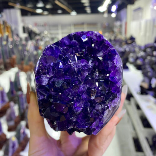 Tratamiento Bloque Amatista Mina Cristal Amatista Natural Uruguay 3.19LB - Imagen 10 de 12