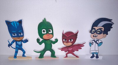 pupazzi Geco Gufetta Gattoboy Romeo in polistirolo pigiamini