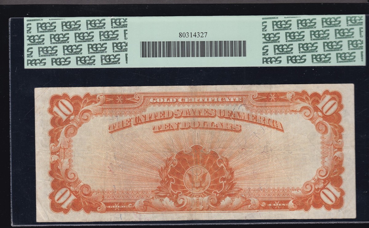 US 1922 $10 Gold Certificate FR 1173 PCGS 25 VF (459) | eBay