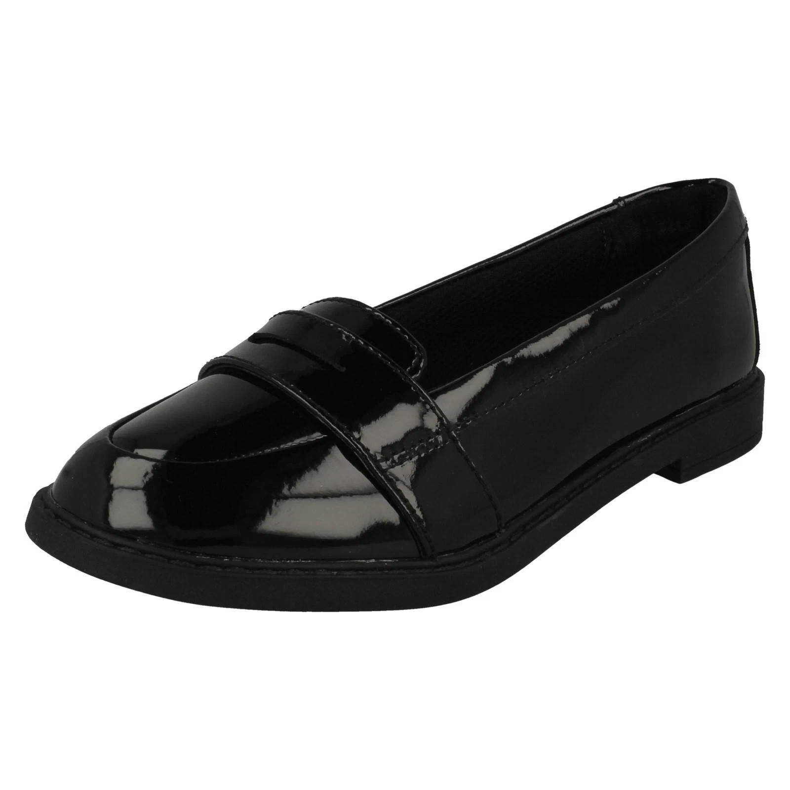 "Mocassini slip on stile bambina Clarks"" scarpe da scuola mocassino in scala K"