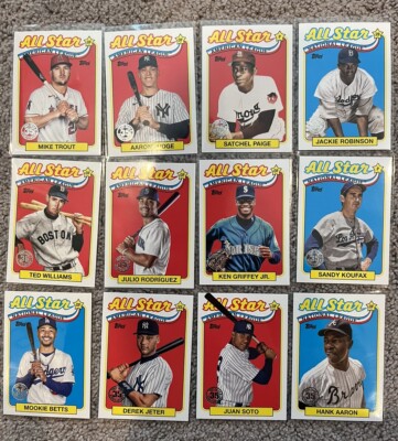 50% off! 2024 Topps Series 1 & 2 1989 Inserts and All-Star + Chrome & Silver!