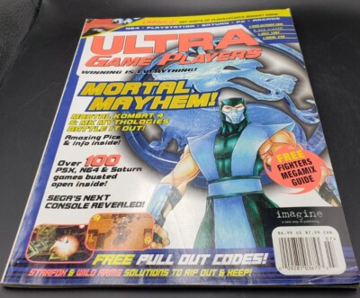 Ultra Game Players Magazine #99 July 1997 Mortal Kombat 4 MK4 Sub-Zero Vintage
