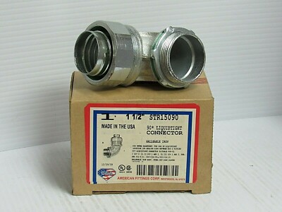 NEW AMERICAN FITTING CORP AMFI 90° ELBOW LIQUID TIGHT CONNECTOR STR15090 1-1/2''