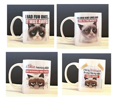 Grumpy Cat Mugs - 4 Designs