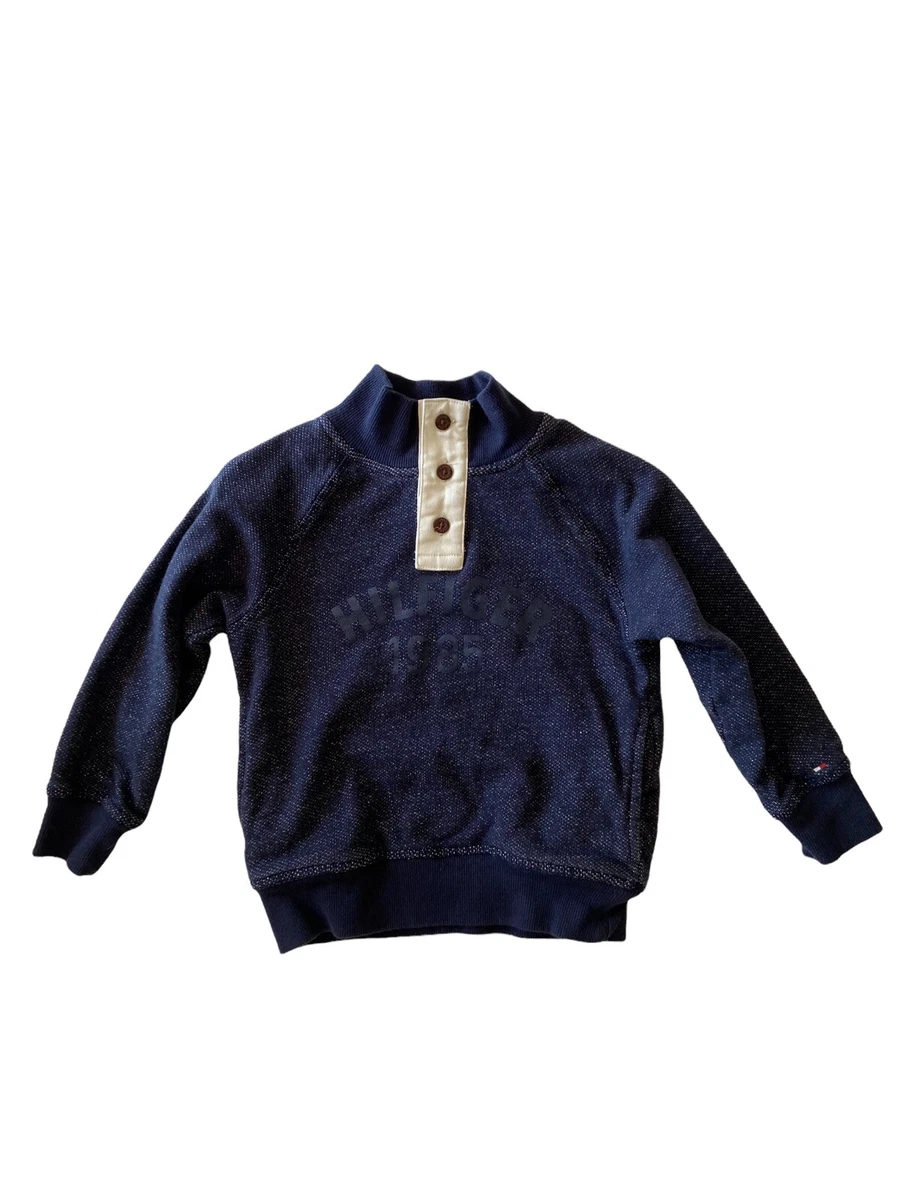 Tommy Hilfiger 1985 Blue Sweater Sweatshirt Boys Size 5 EUC