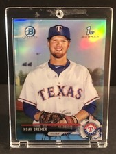 2017 Bowman Chrome Noah Bremer 1st Bowman Card Light Blue Refractor! #'d 82/399