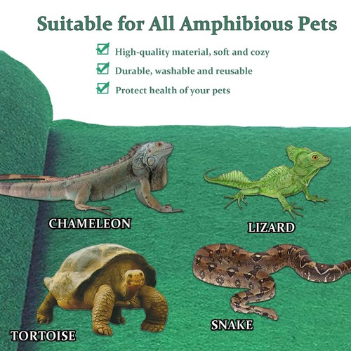 47.2" X 23.6" Reptile Carpet Large Mat Substrate Liner Bedding Reptile Suppli... - Picture 7 of 7