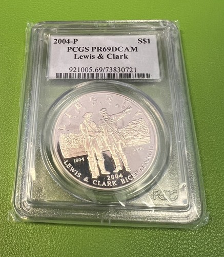 2004-P Lewis & Clark Commemorative Dollar PR70 DCAM PCGS Blue Label - Picture 2 of 12