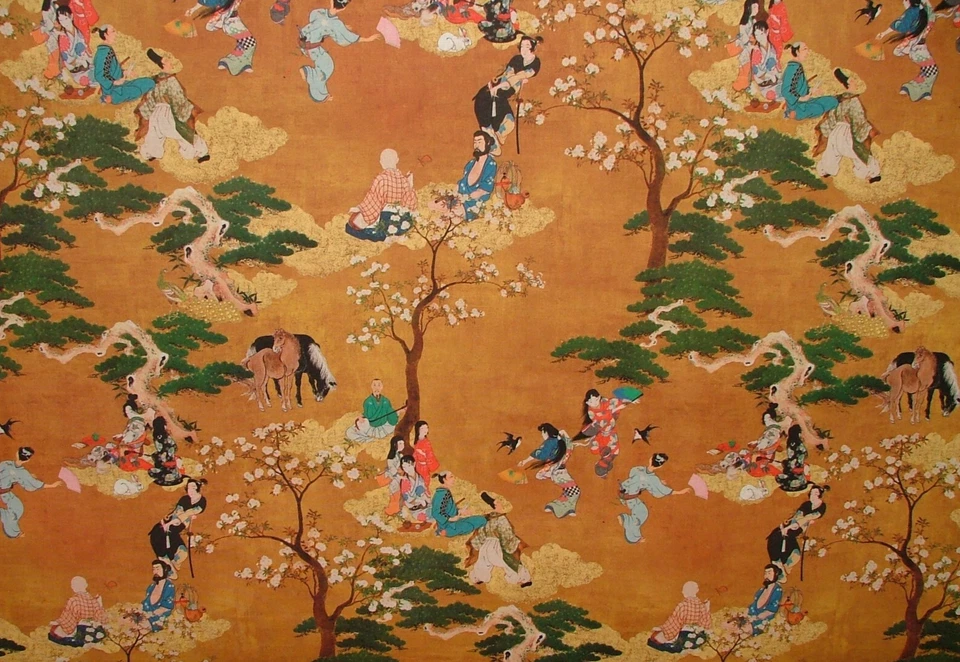 Cojín tapizado cortina tela 100 % algodón naranja koi estampado japonés uso Foto 2 de 4