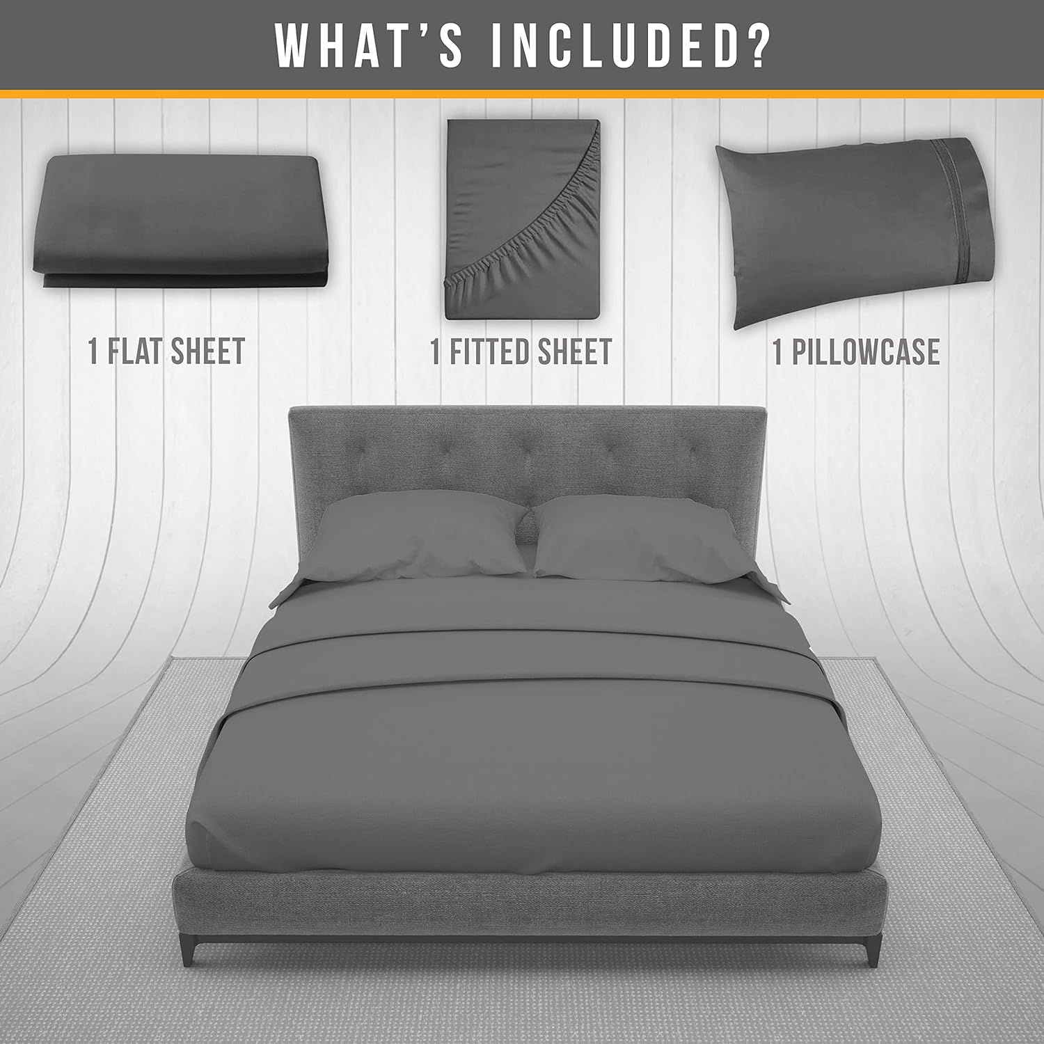 Twin Size Premium Sheet Set Luxury Hotel Bedding Cooling Bed Sheets