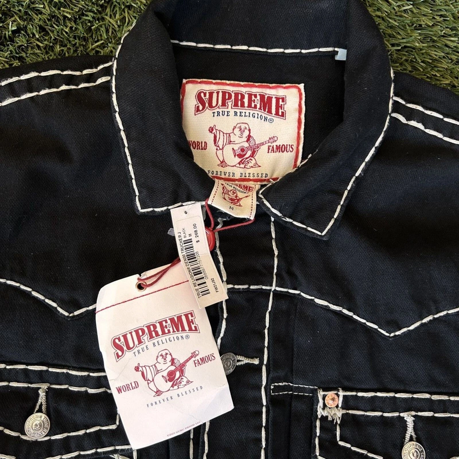 Veste camionneur en jean Supreme True Religion