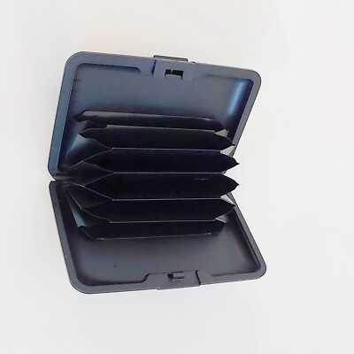 Ausweis- Kreditkartenhalter 24 Karten Aluminium Metall mit auto Pop-up