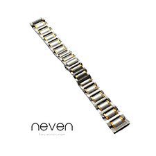 ZENITH - BRACCIALE - CHIUSURA PIEGHEVOLE - ACCIAIO INOX - ORO E ARGENTO - 17MM